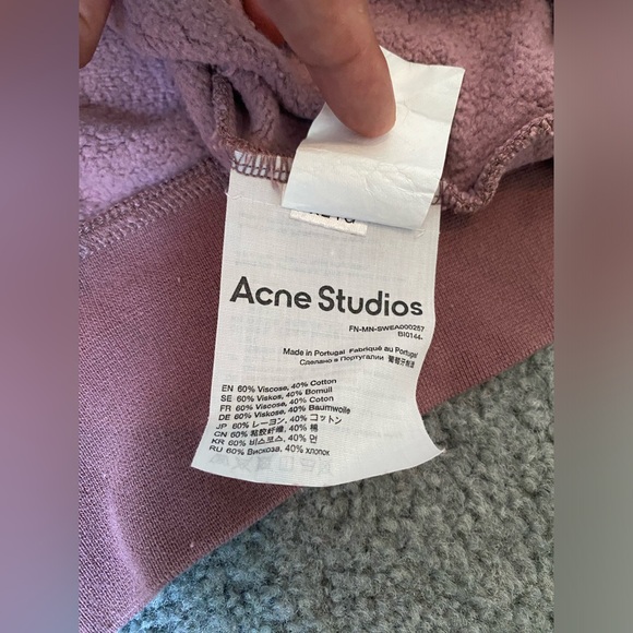 Acne Studios Logo Rib Sweatshirt - Picture 2 of 7